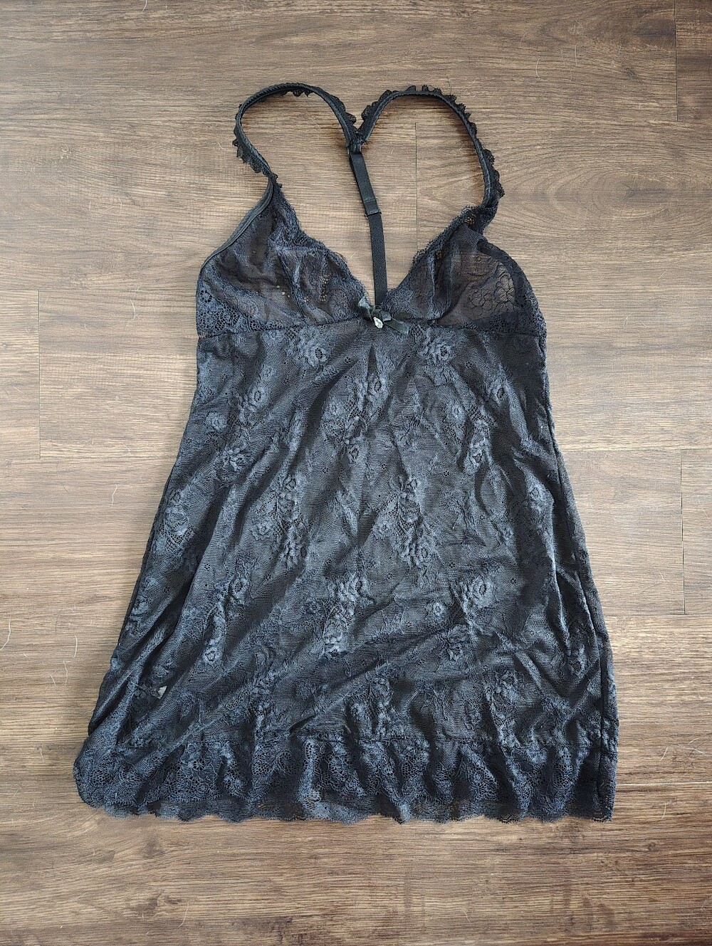 Oh La La Cherie Black Lace Babydoll